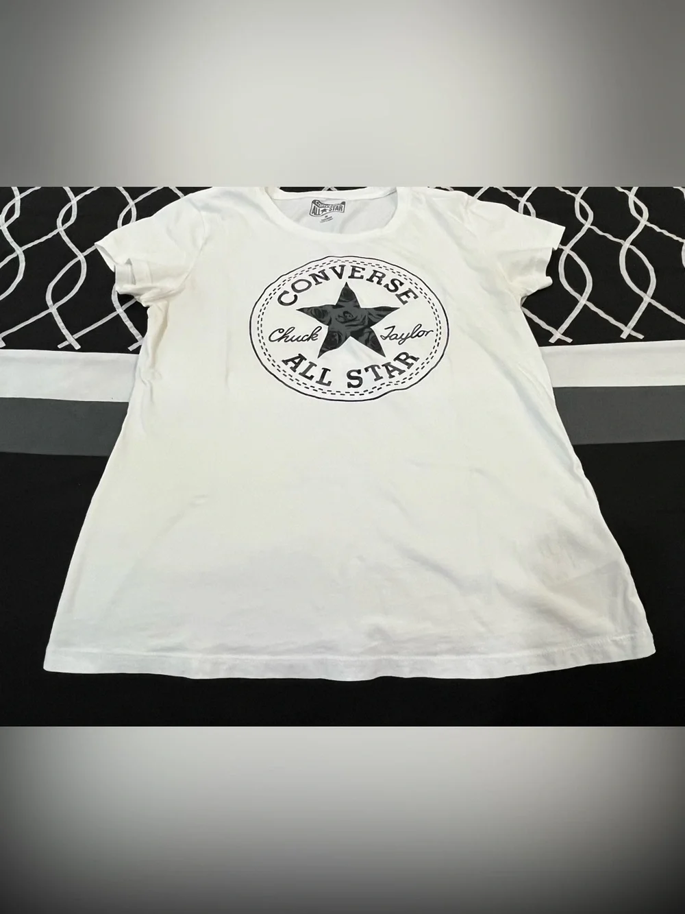 Converse White Kids All Star Logo Short Sleeve Tee